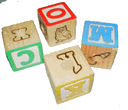 ABC Blocks, 1 1/8", 12 ct